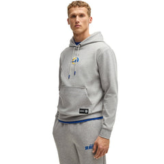 Los Angeles Rams Hugo Boss Unisex Woodson Tri-Blend Hoodie Heather Gray - NFL