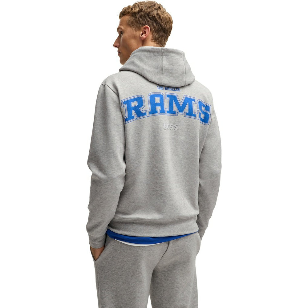 Los Angeles Rams Hugo Boss Unisex Woodson Tri-Blend Hoodie Heather Gray - NFL