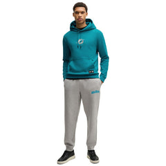 Miami Dolphins Hugo Boss Unisex Woodson Tri-Blend Hoodie Aqua - NFL