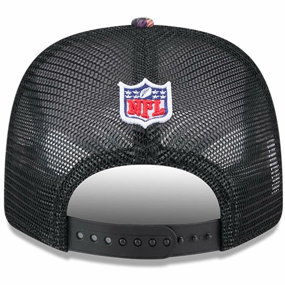 Cleveland Browns New Era 2024 NFL Crucial Catch Plaid 9SEVENTY Trucker Snapback Hat Black - NFL