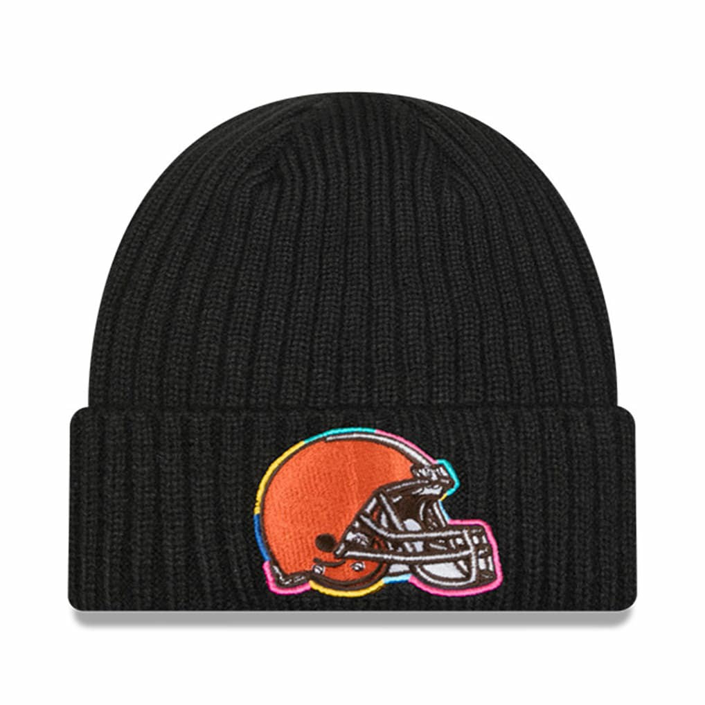 Cleveland Browns New Era 2024 NFL Crucial Catch Cuffed Knit Hat Black - NFL
