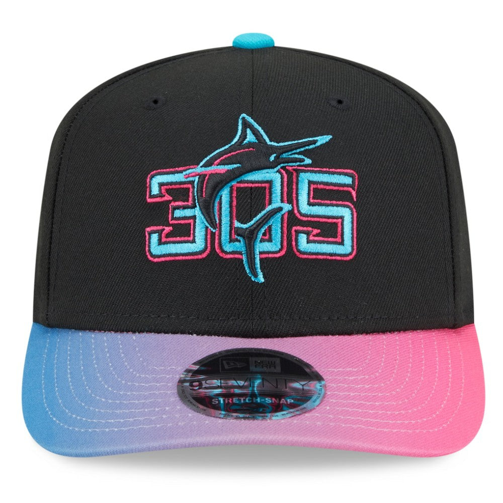 Miami Marlins New Era 2025 City Connect 9SEVENTY Adjustable Hat Lifestyle
