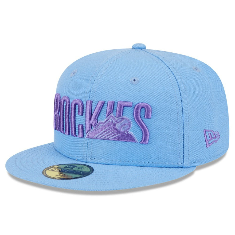 Colorado Rockies New Era 2025 City Connect Fan Pack 59FIFTY Fitted Hat Lifestyle