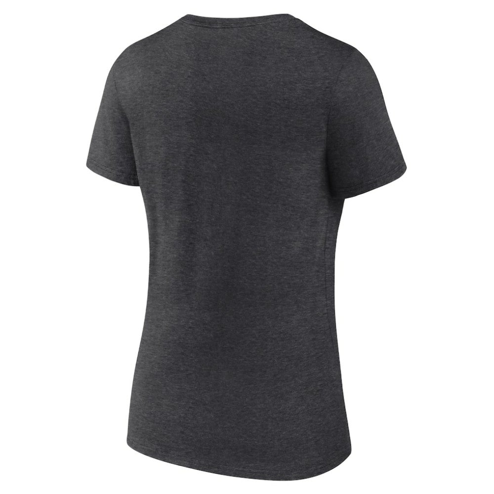 Vegas Golden Knights Women's Primary Logo V-Neck T-Shirt Charcoal