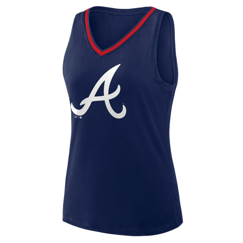 Atlanta Braves Logo Athletic Women's Stellar Win V-Neck Tank Top Lifestyle