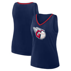 Cleveland Guardians Logo Athletic Women's Stellar Win V-Neck Tank Top On Sale