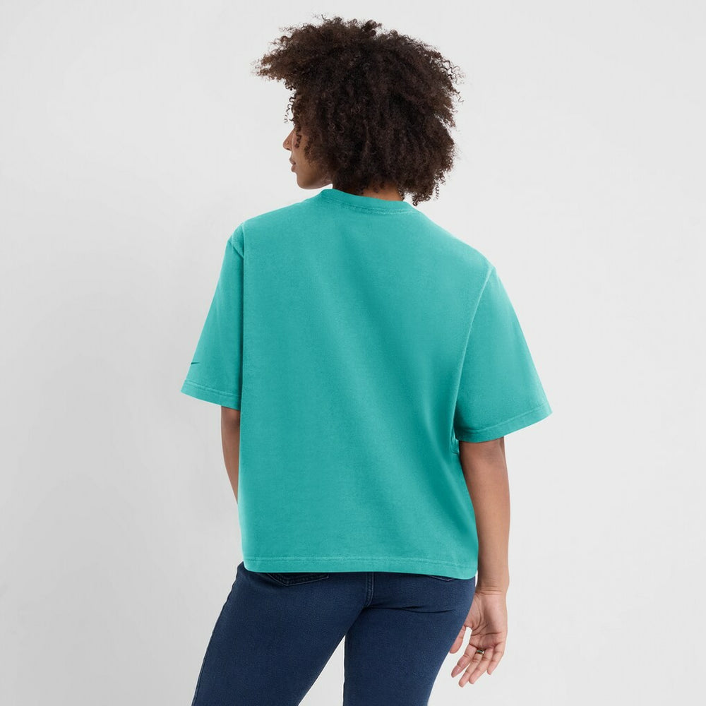 Miami Dolphins Women's Glory Arch Boxy T-Shirt Aqua - Nike