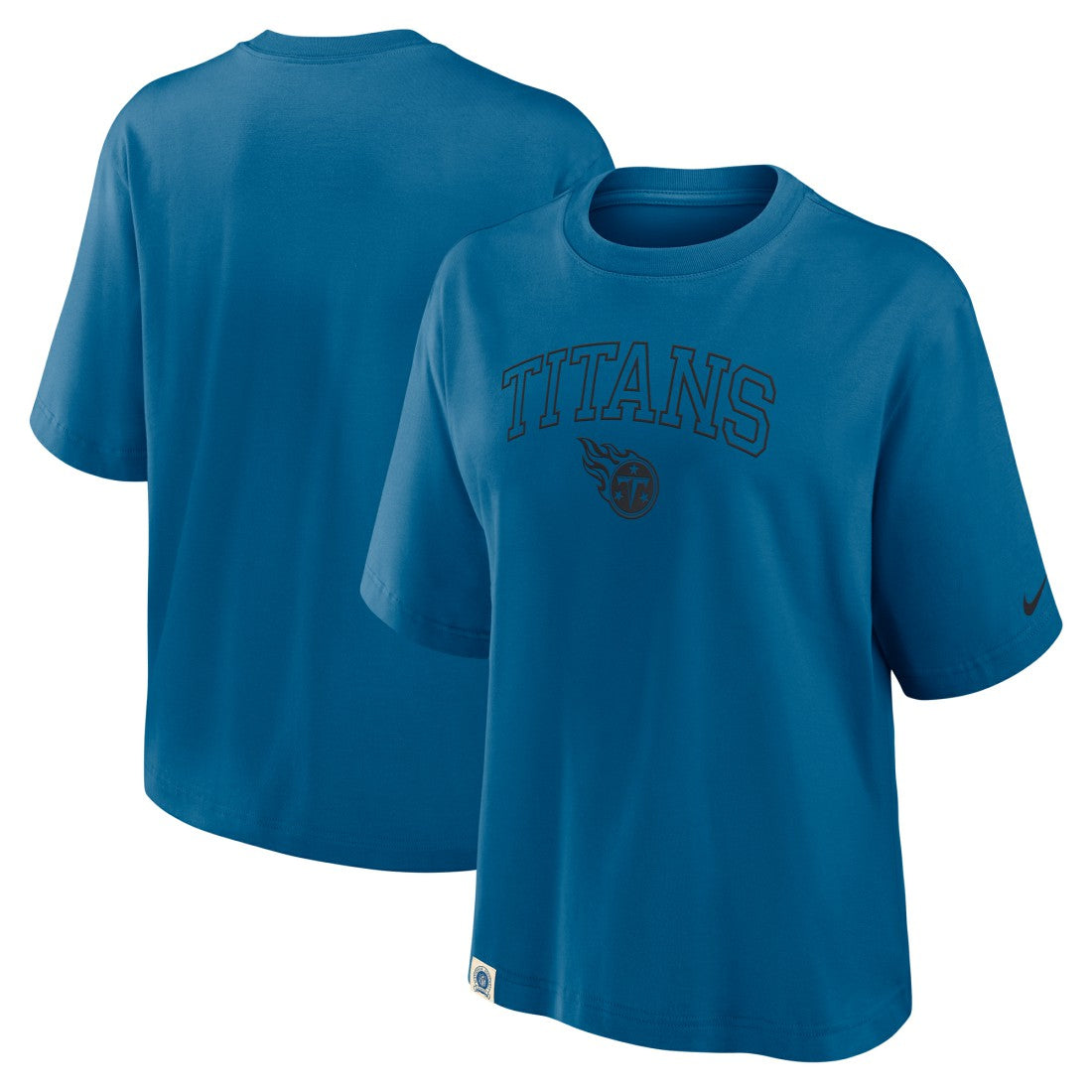Tennessee Titans Women's Glory Arch Boxy T-Shirt Blue - Nike