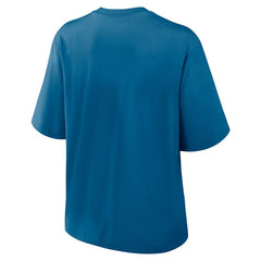 New England Patriots Women's Glory Arch Boxy T-Shirt Blue - Nike