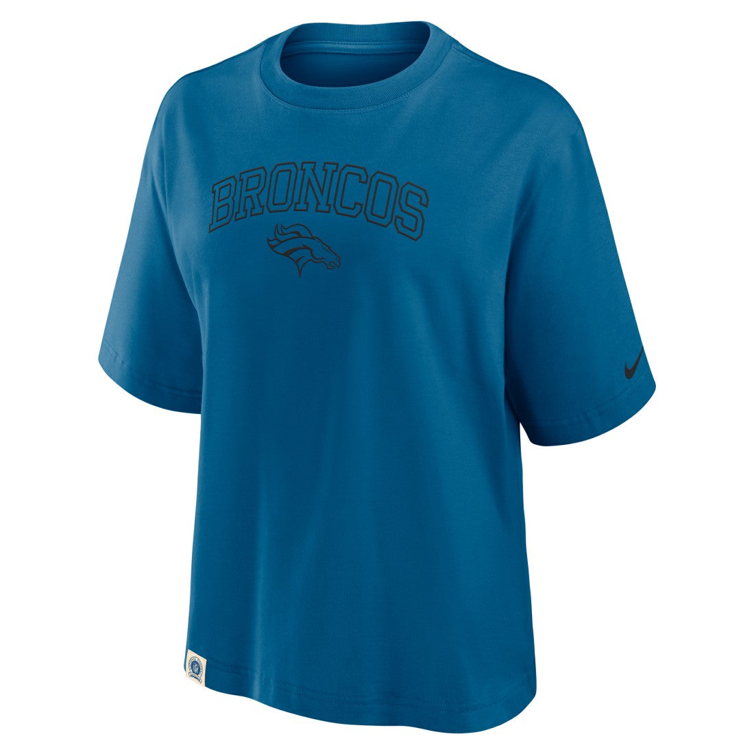 Denver Broncos Women's Glory Arch Boxy T-Shirt Blue - Nike