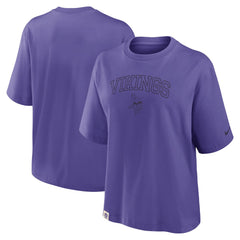 Minnesota Vikings Women's Glory Arch Boxy T-Shirt Purple - Nike