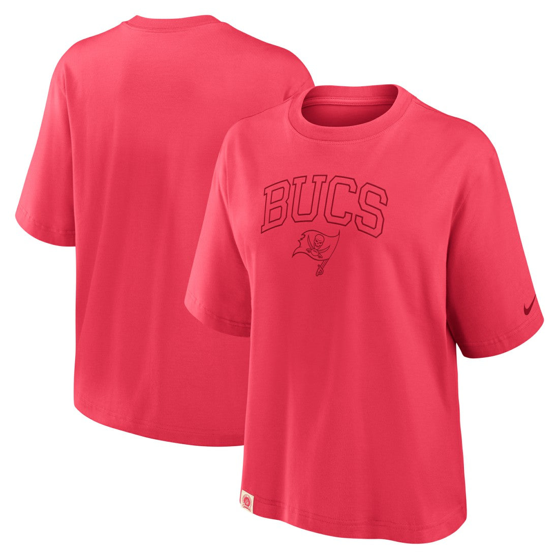 Tampa Bay Buccaneers Women's Glory Arch Boxy T-Shirt Red - Nike