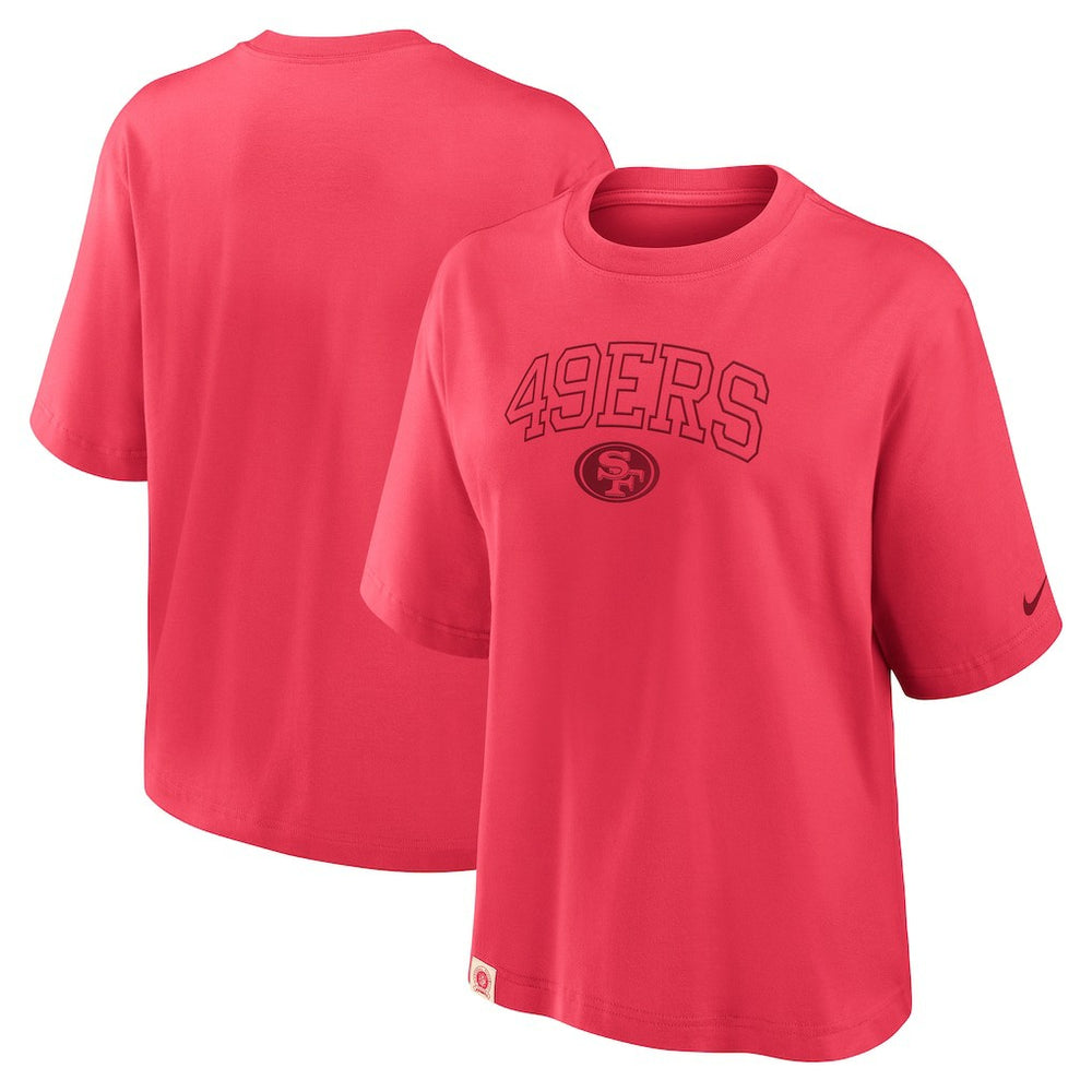 San Francisco 49ers Women's Glory Arch Boxy T-Shirt Scarlet - Nike
