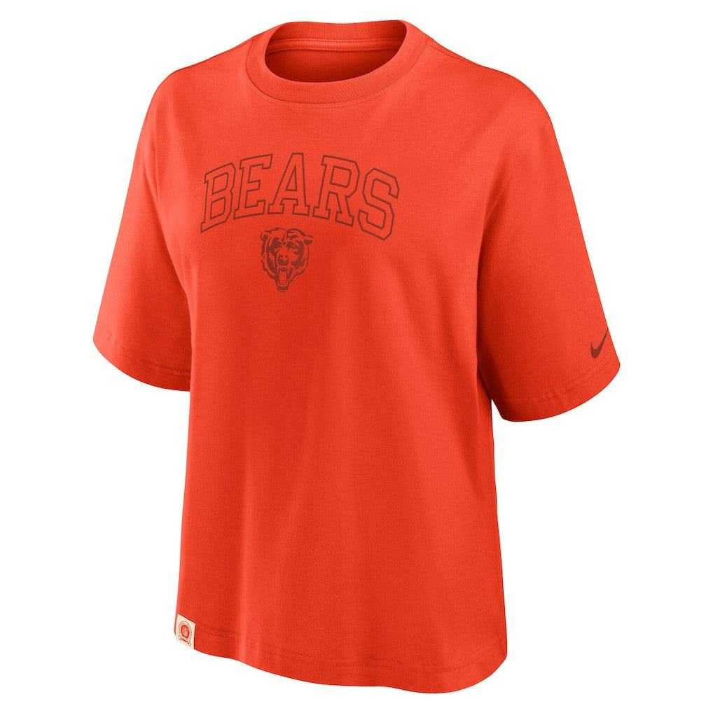 Chicago Bears Women's Glory Arch Boxy T-Shirt Orange - Nike