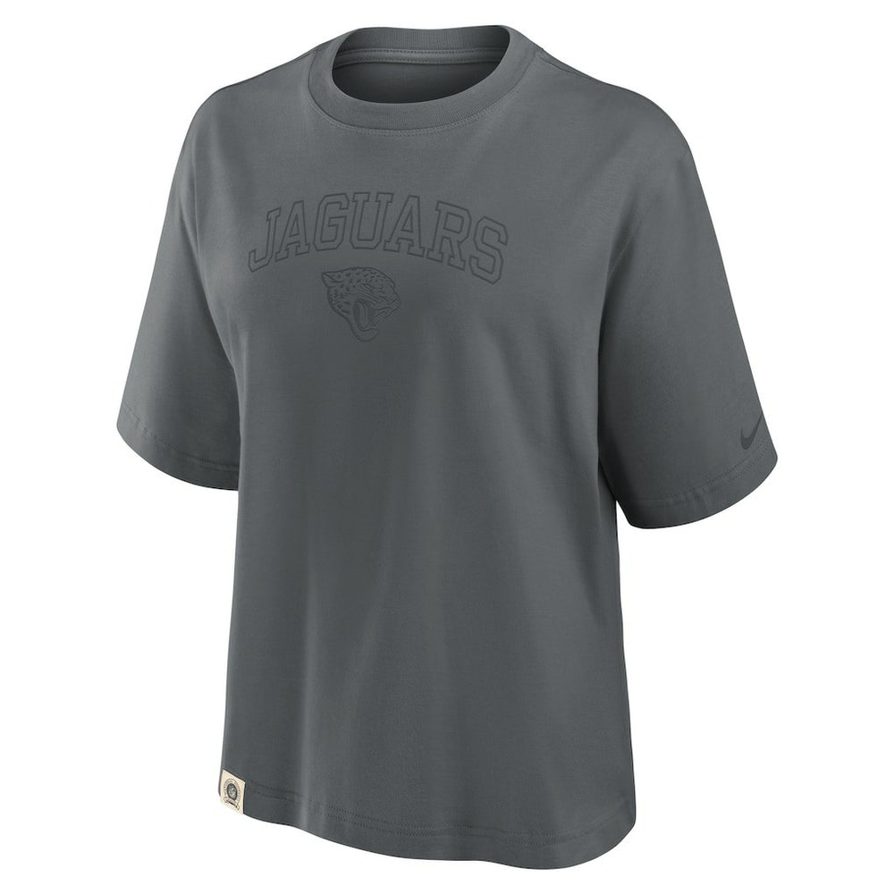 Jacksonville Jaguars Women's Glory Arch Boxy T-Shirt Charcoal - Nike