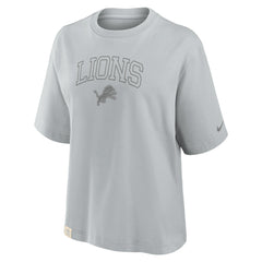 Detroit Lions Women's Glory Arch Boxy T-Shirt Gray - Nike
