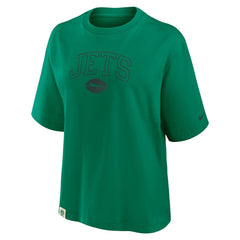 New York Jets Women's Glory Arch Boxy T-Shirt Green - Nike