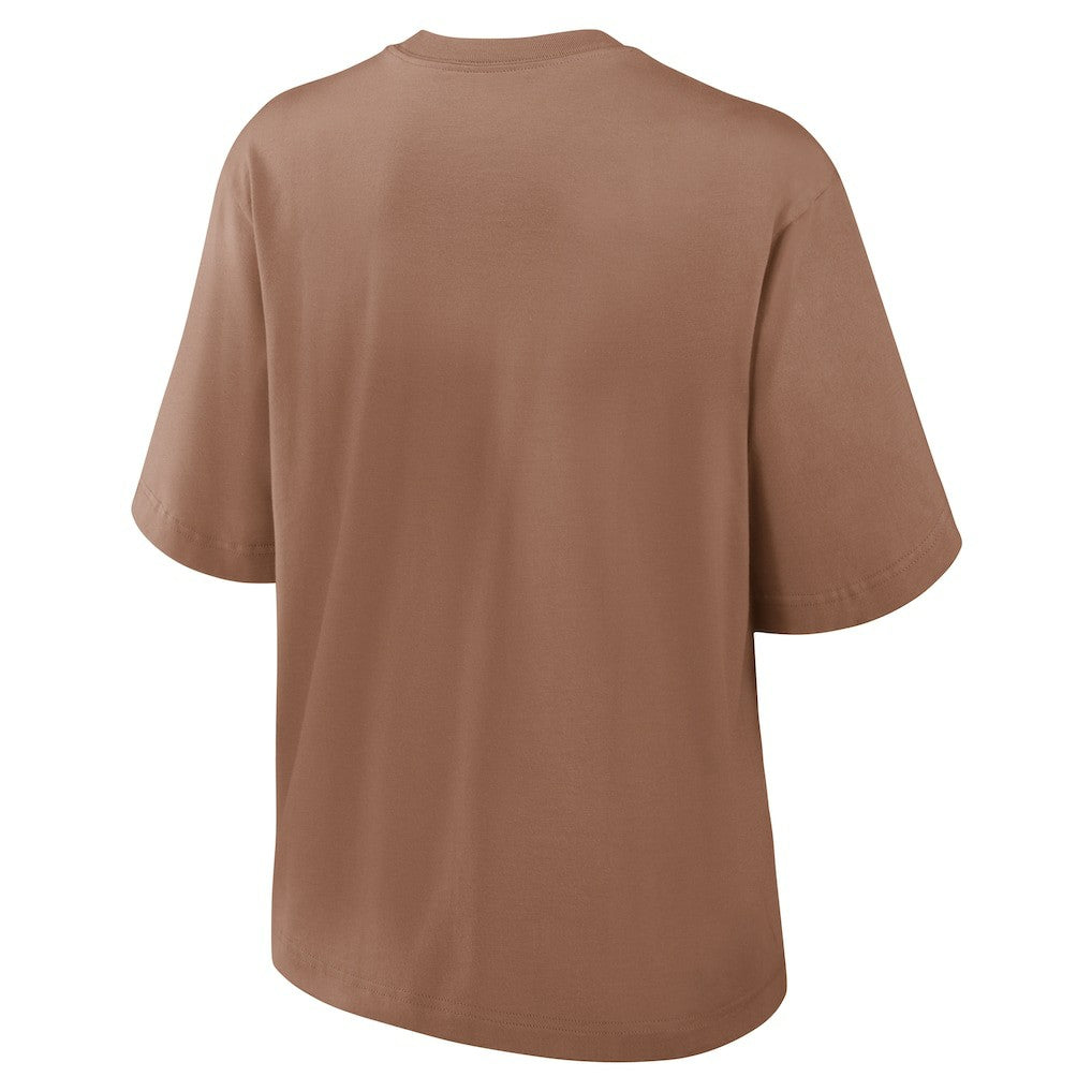 Cleveland Browns Women's Glory Arch Boxy T-Shirt Brown - Nike