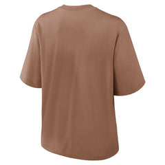 Cleveland Browns Women's Glory Arch Boxy T-Shirt Brown - Nike