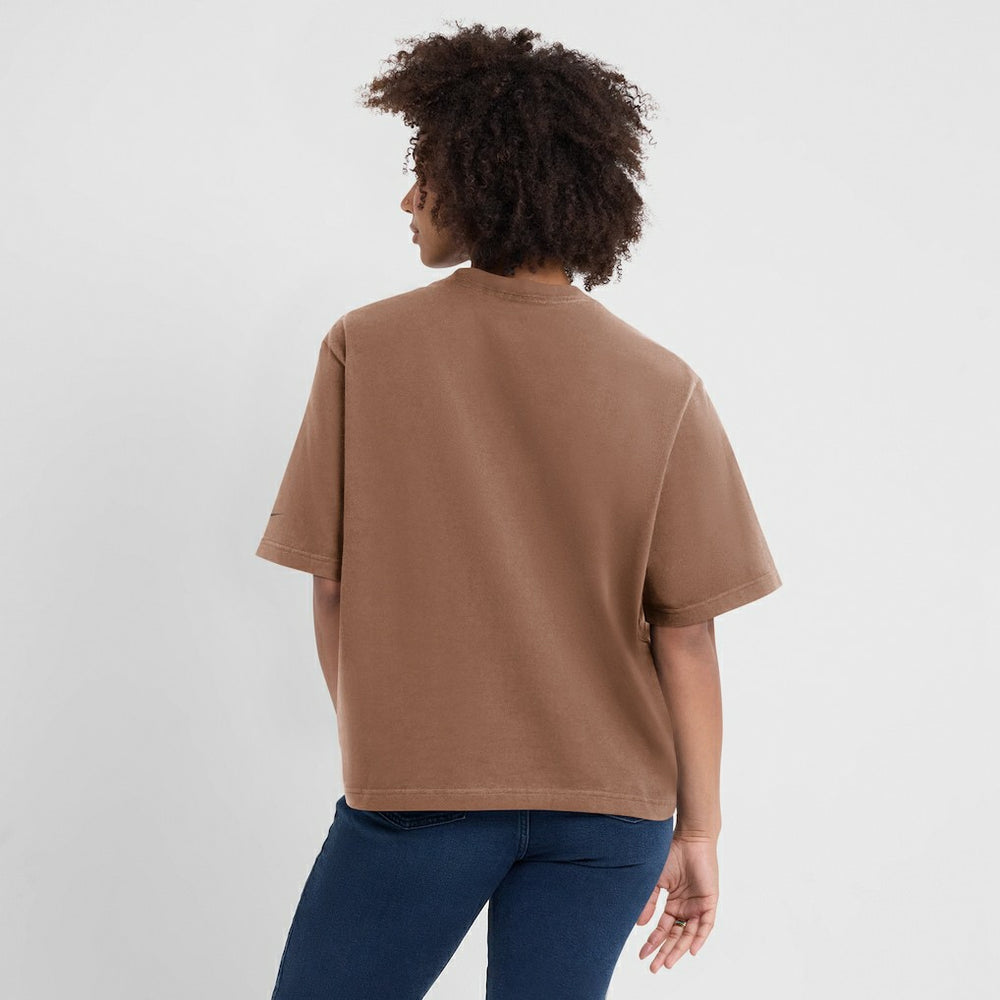 Cleveland Browns Women's Glory Arch Boxy T-Shirt Brown - Nike
