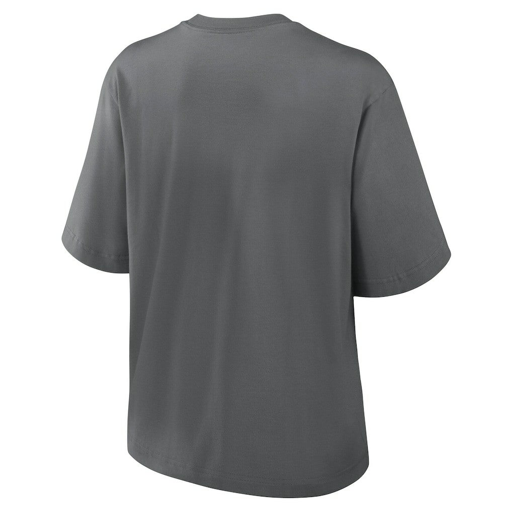 New Orleans Saints Women's Glory Arch Boxy T-Shirt Charcoal - Nike