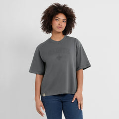New Orleans Saints Women's Glory Arch Boxy T-Shirt Charcoal - Nike