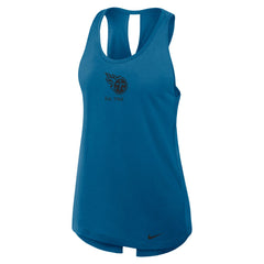 Tennessee Titans Women's Glory Open-Back Crisscross Dri-FIT Tank Top Navy - Nike