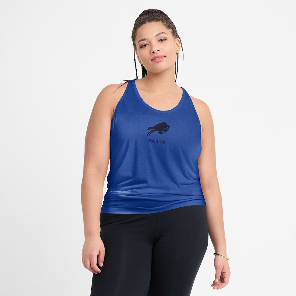 Buffalo Bills Women's Glory Open-Back Crisscross Dri-FIT Tank Top Royal - Nike