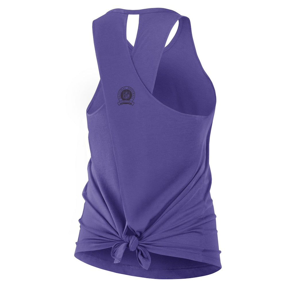 Baltimore Ravens Women's Glory Open-Back Crisscross Dri-FIT Tank Top Purple - Nike
