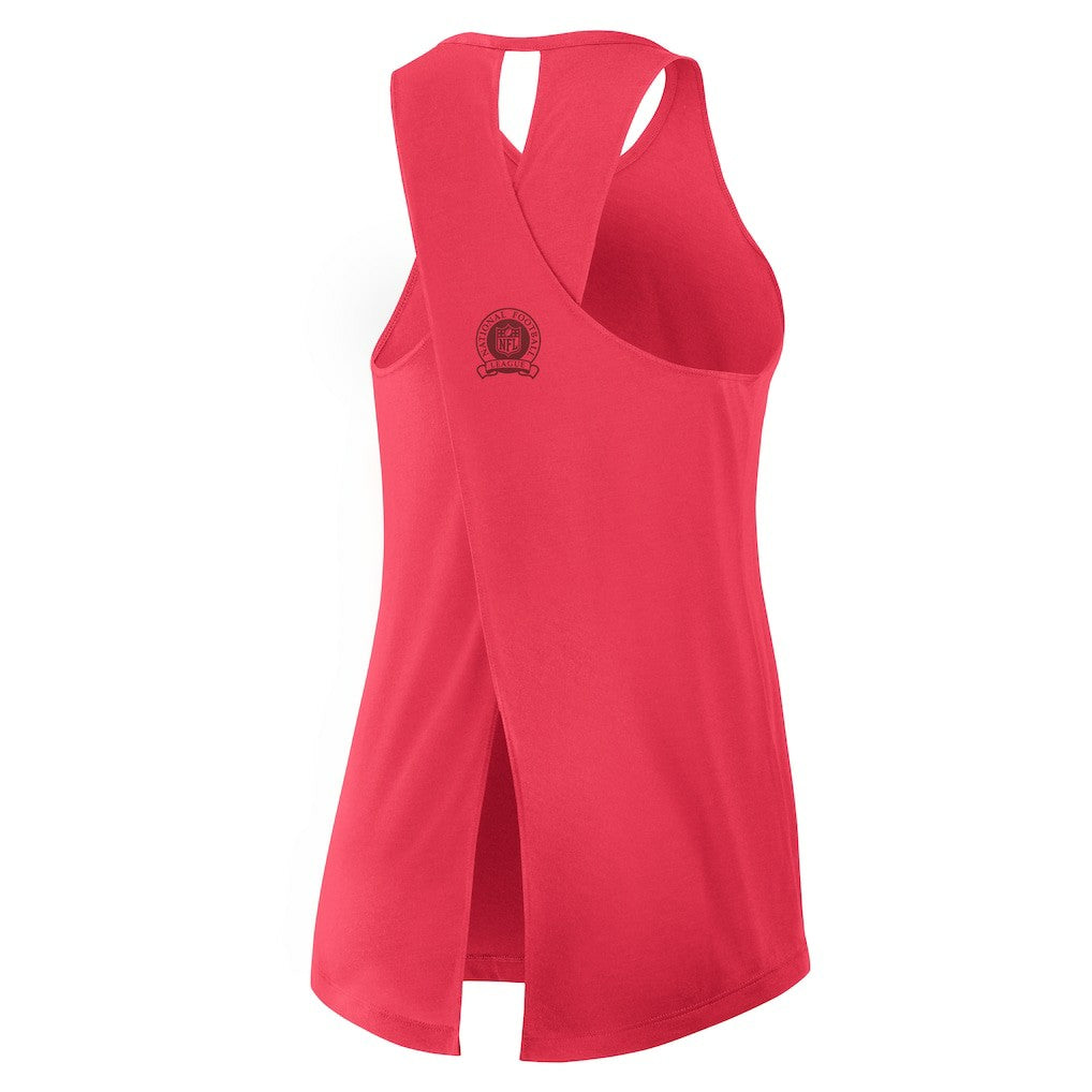 Kansas City Chiefs Women's Glory Open-Back Crisscross Dri-FIT Tank Top Light Red - Nike