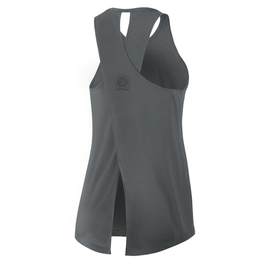 Philadelphia Eagles Women's Glory Open-Back Crisscross Dri-FIT Tank Top Charcoal - Nike