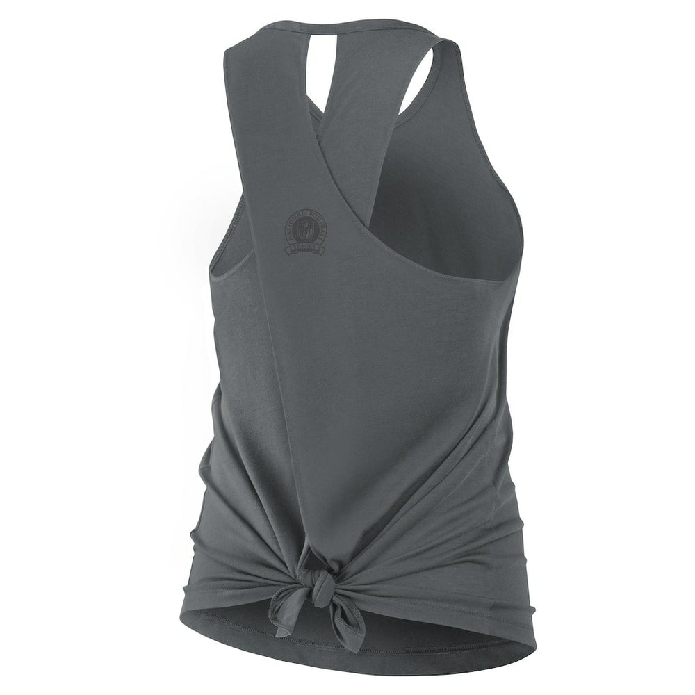 Philadelphia Eagles Women's Glory Open-Back Crisscross Dri-FIT Tank Top Charcoal - Nike