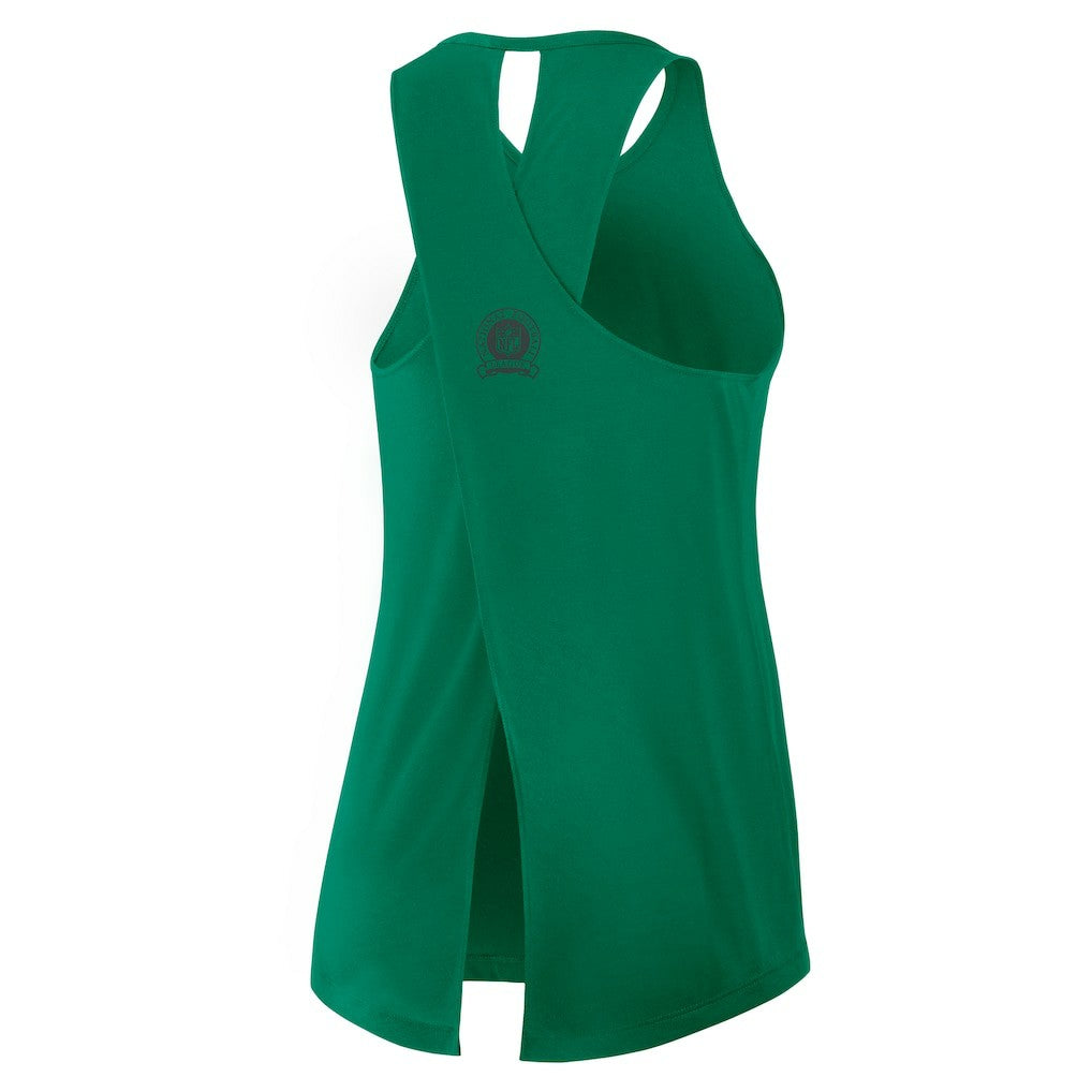 New York Jets Women's Glory Open-Back Crisscross Dri-FIT Tank Top Green - Nike