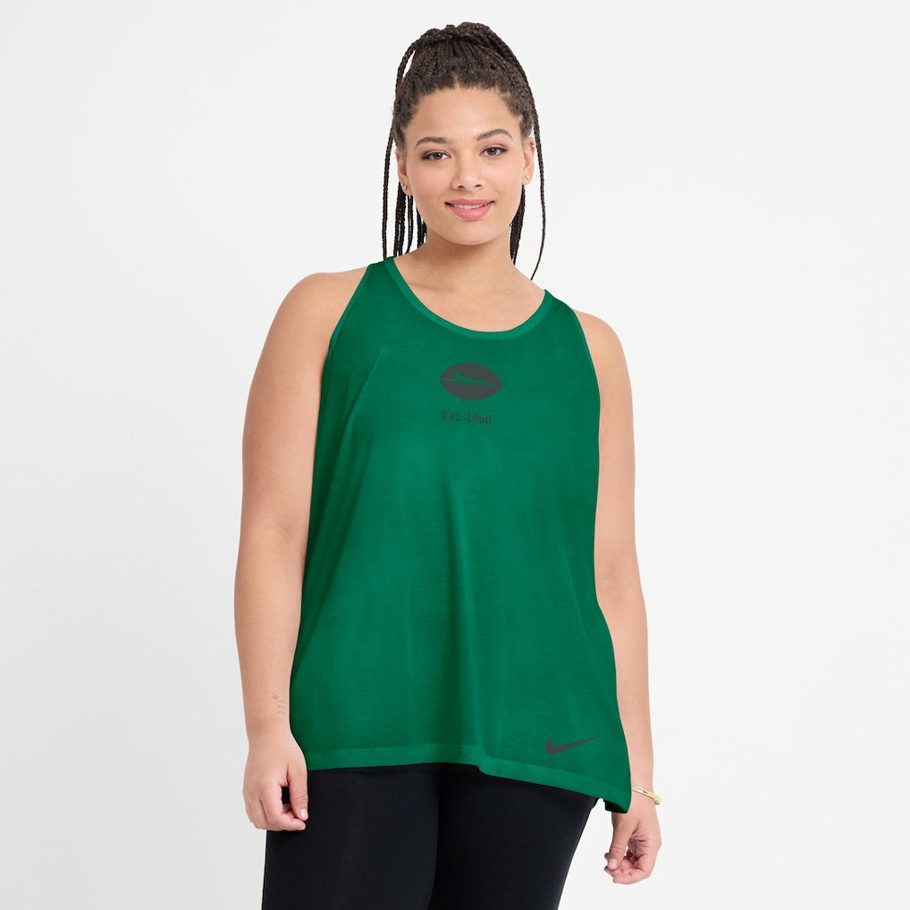 New York Jets Women's Glory Open-Back Crisscross Dri-FIT Tank Top Green - Nike