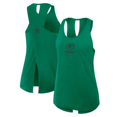 Green Bay Packers Women's Glory Open-Back Crisscross Dri-FIT Tank Top Green - Nike