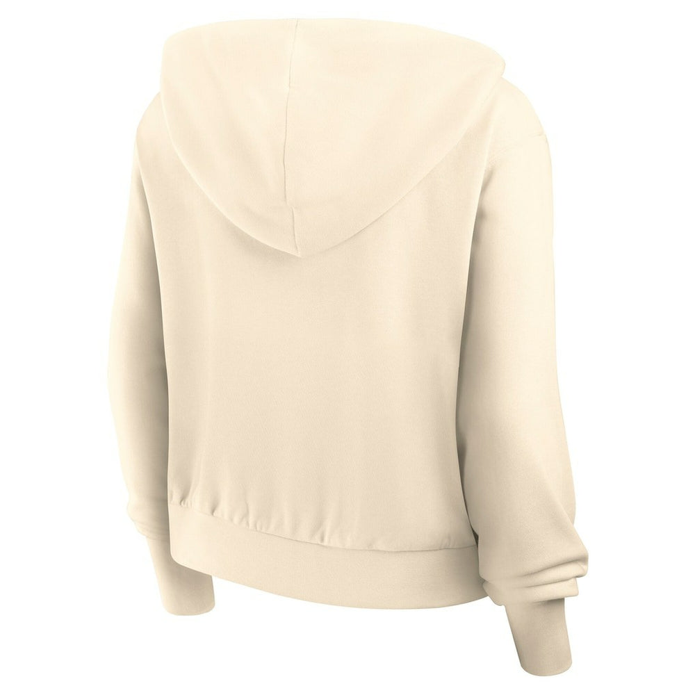 Baltimore Ravens Women's Glory Cropped Full-Zip Hoodie Cream - Nike