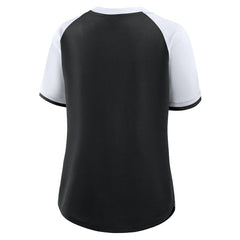 New Orleans Saints Women's Height Advantage T-Shirt Black/White - Fanatics