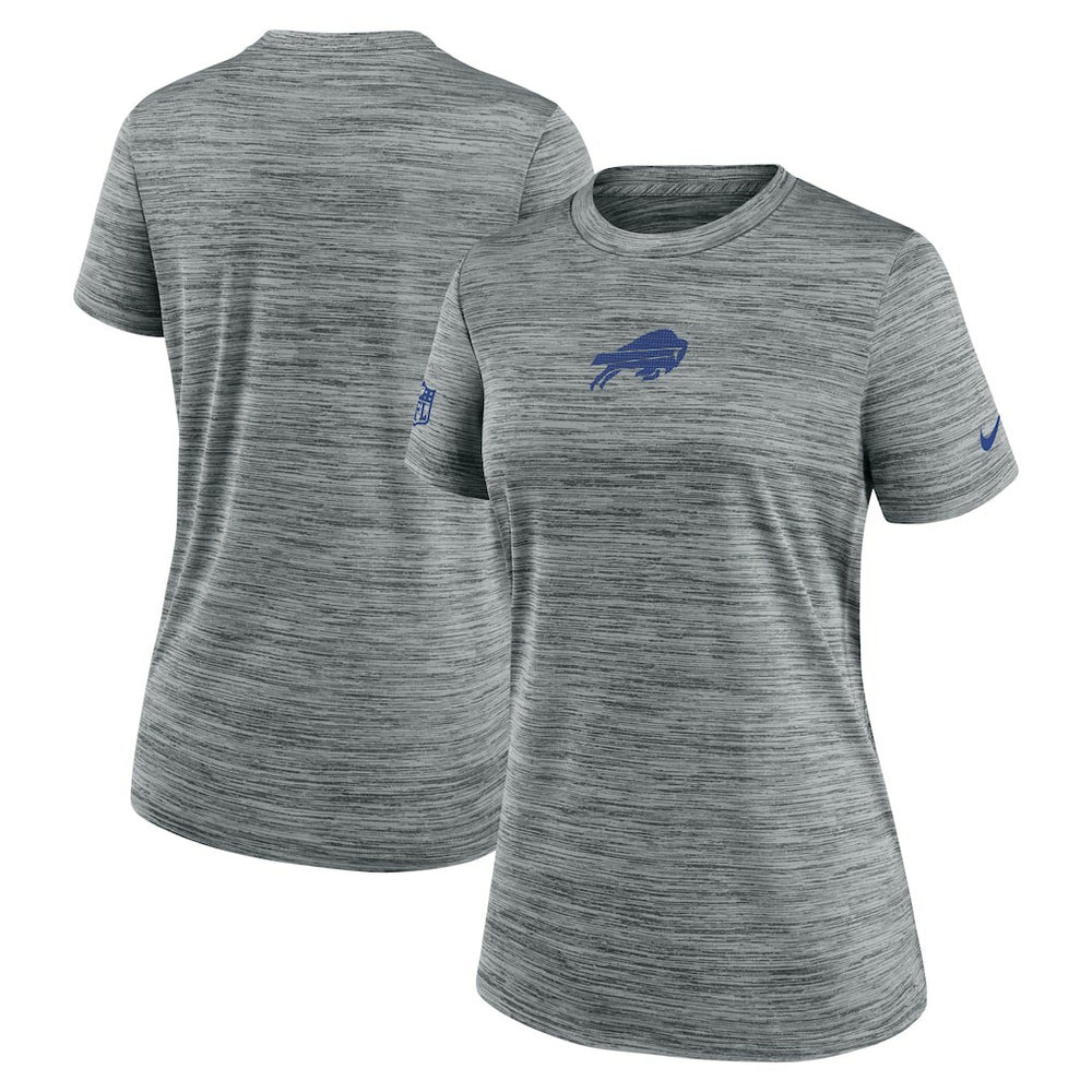 Buffalo Bills Women's Sideline Velocity Dri-FIT T-Shirt Gray - Nike