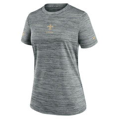 New Orleans Saints Women's Sideline Velocity Dri-FIT T-Shirt Gray - Nike