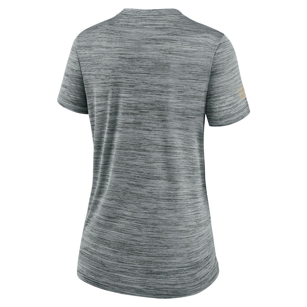 New Orleans Saints Women's Sideline Velocity Dri-FIT T-Shirt Gray - Nike