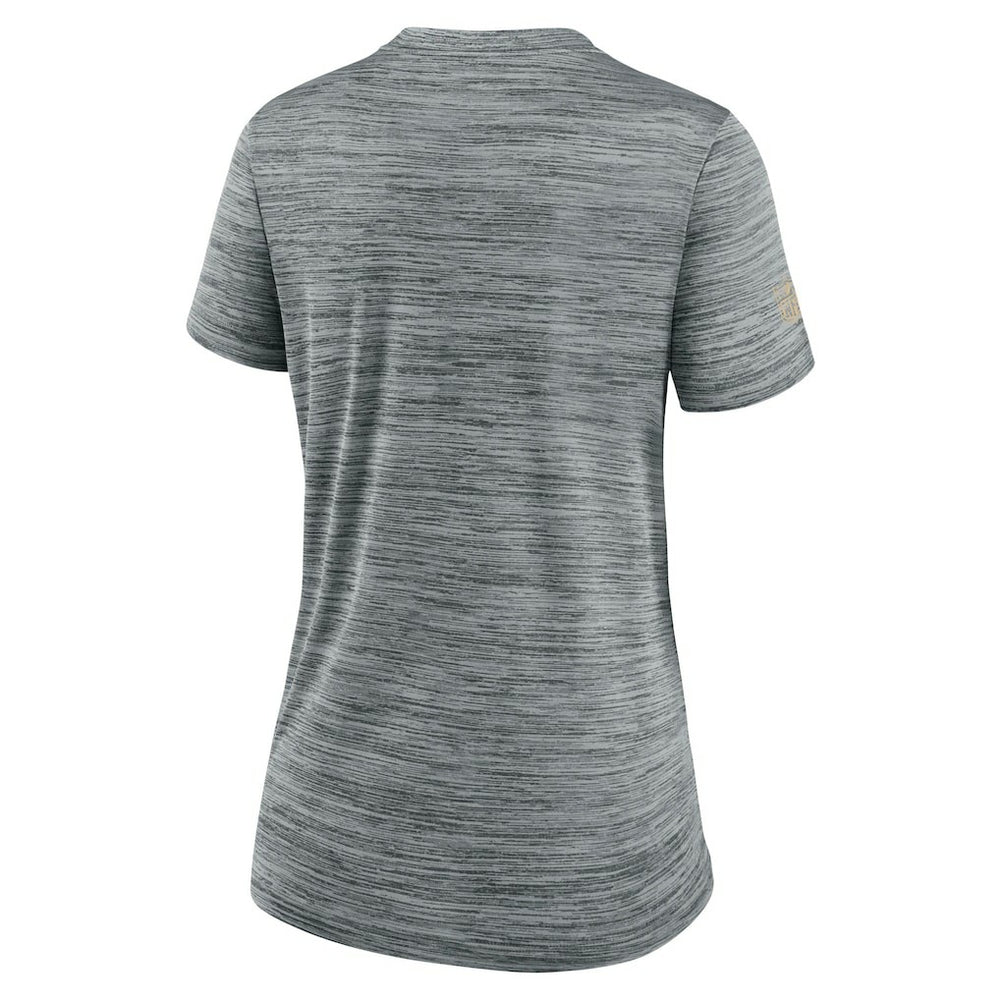New Orleans Saints Women's Sideline Velocity Dri-FIT T-Shirt Gray - Nike