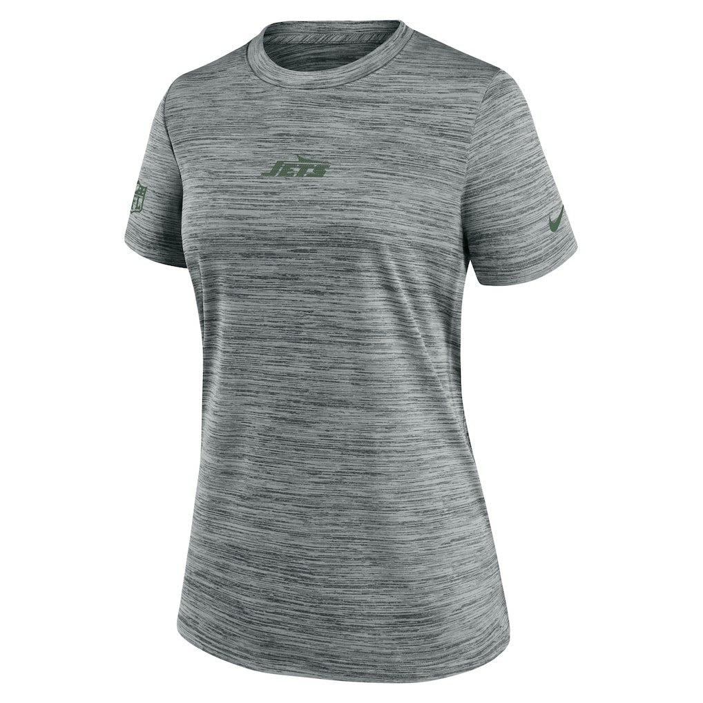 New York Jets Women's Sideline Velocity Dri-FIT T-Shirt Gray - Nike