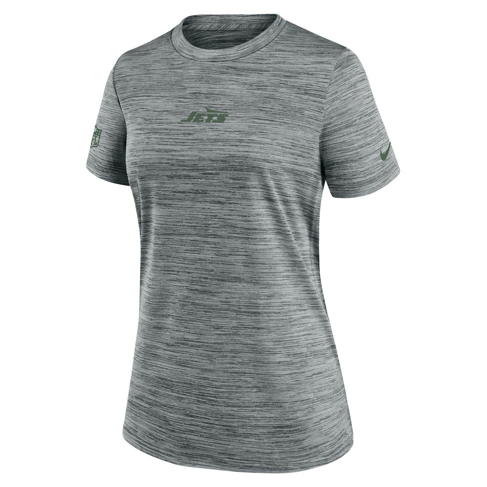 New York Jets Women's Sideline Velocity Dri-FIT T-Shirt Gray - Nike