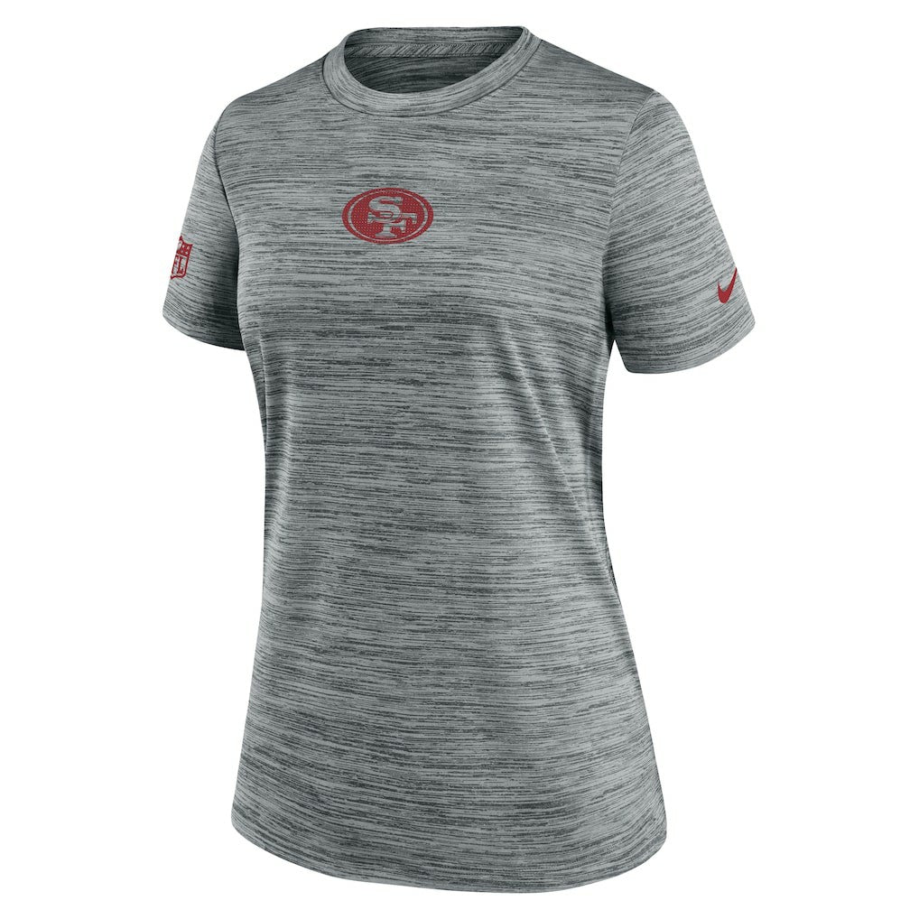 San Francisco 49ers Women's Sideline Velocity Dri-FIT T-Shirt Gray - Nike