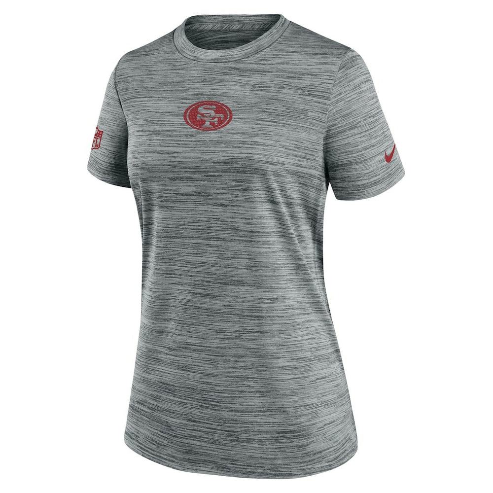 San Francisco 49ers Women's Sideline Velocity Dri-FIT T-Shirt Gray - Nike