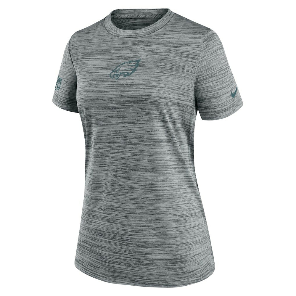 Philadelphia Eagles Women's Sideline Velocity Dri-FIT T-Shirt Gray - Nike