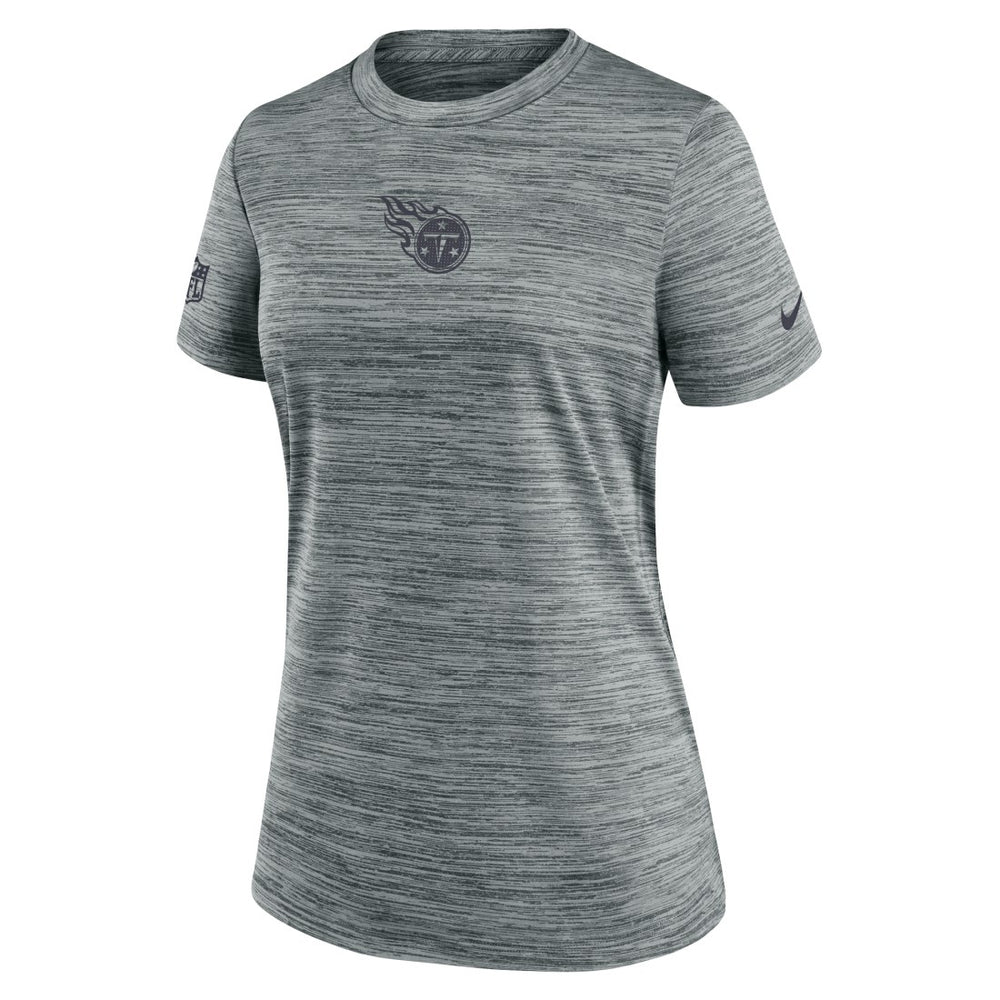 Tennessee Titans Women's Sideline Velocity Dri-FIT T-Shirt Gray - Nike