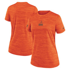 Cleveland Browns Women's Sideline Velocity Dri-FIT T-Shirt Orange - Nike