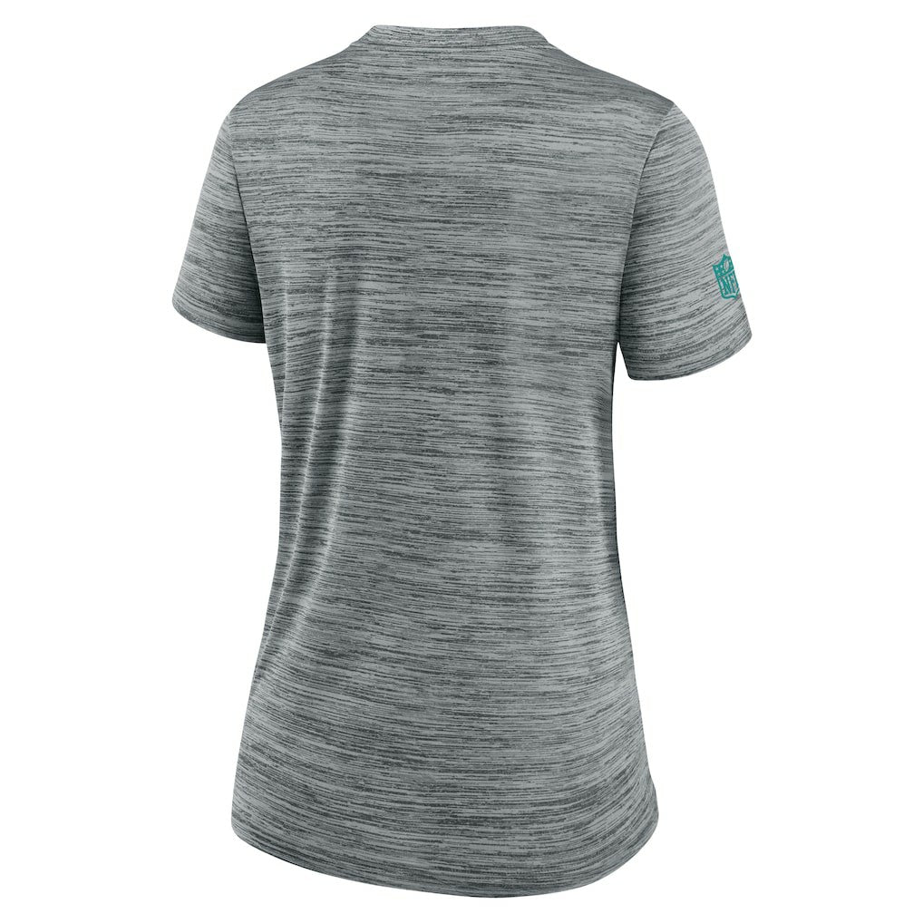 Miami Dolphins Women's Sideline Velocity Dri-FIT T-Shirt Gray - Nike