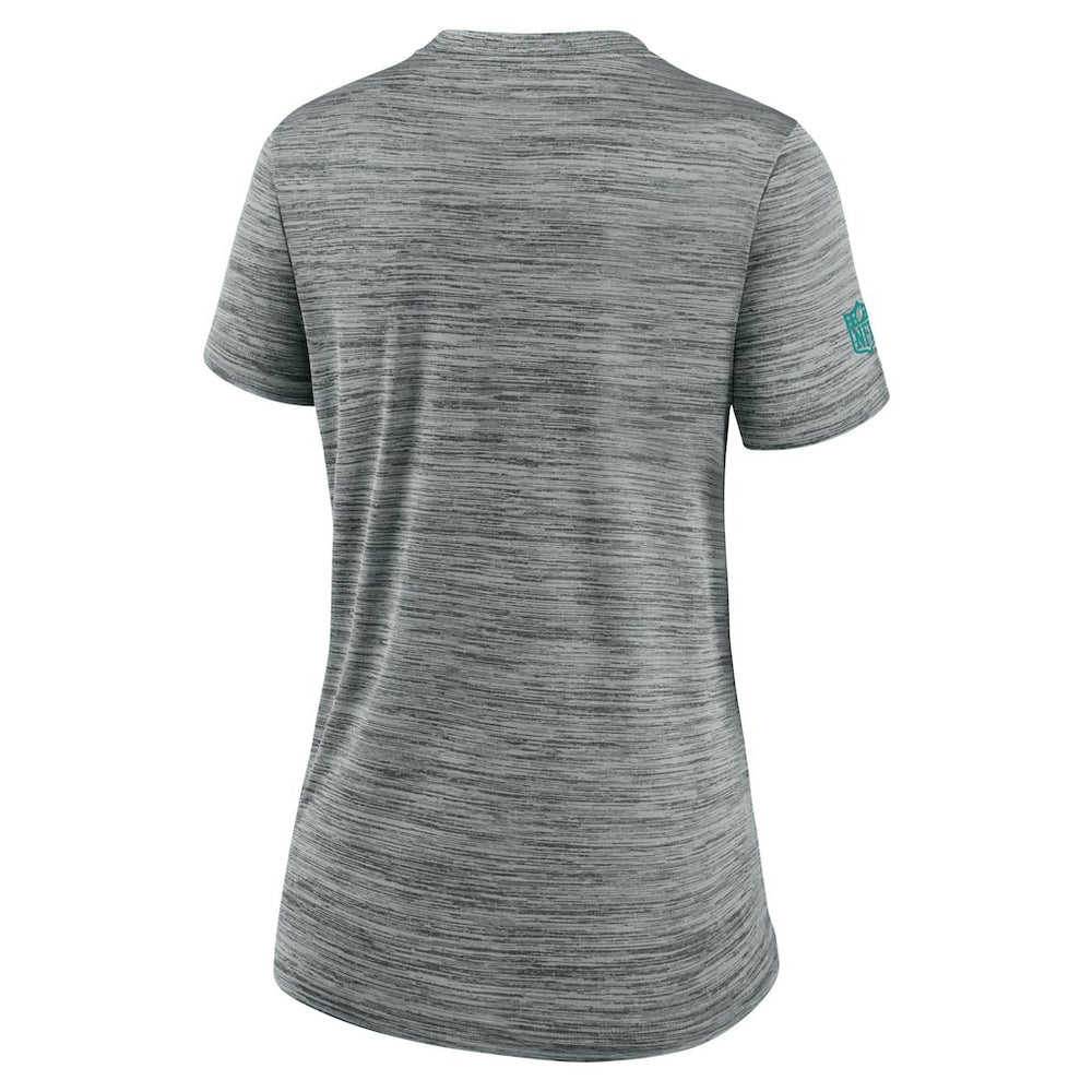 Miami Dolphins Women's Sideline Velocity Dri-FIT T-Shirt Gray - Nike